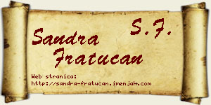 Sandra Fratucan vizit kartica